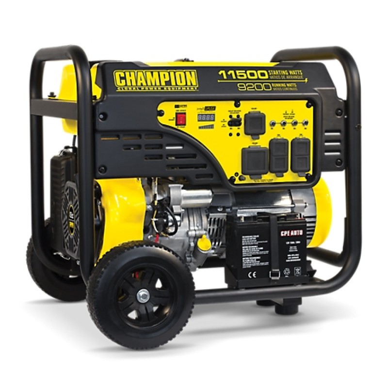 Champion Power Equipment 9200-Watt Portable Generator with Electric Start