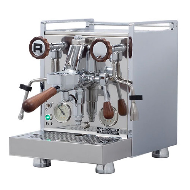 Rocket Espresso Mozzafiato Cronometro V Espresso Machine - Walnut Accents
